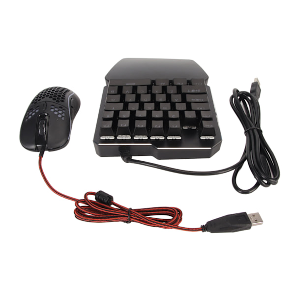 Tastaturkonvertersett Plug and Play Enhånds Spilltastatur og Mus Combo med Konverter for PS5 for Switch