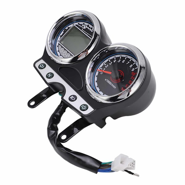 12V Motorcykel LCD Mätare Hastighetsmätare Varvräknare Växel Körsträcka Display Passar för Suzuki EN125-3F EN150 12-16