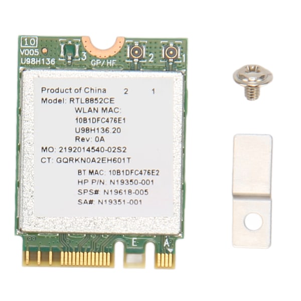 WiFi 6E trådløst kort 2.4GHz 5GHz 6GHz 5374Mbps NGFF BT5.3 Trådløst nettverkskort med lav forsinkelse for datanettverk