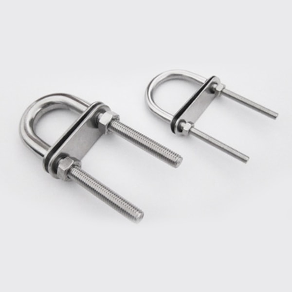 Båtakter i rustfritt stål, fast sveisplate Bow Eye Tie Down U Bolt