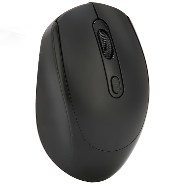 Trådløs mus 2.4G Lydløs 500mAh Genopladelig 10m Afstand Justerbar DPI Ergonomisk Design Computermus Sort