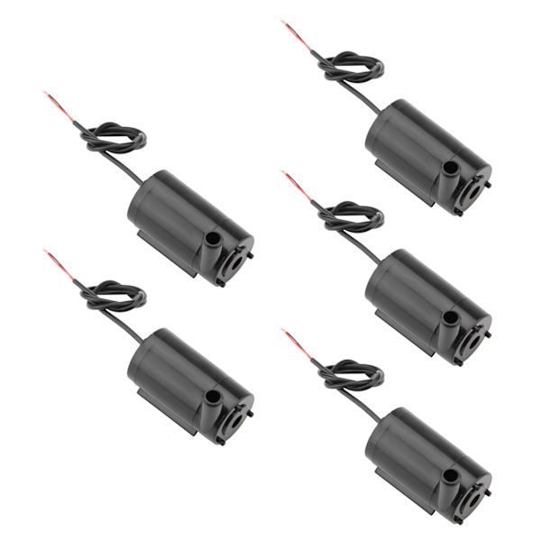 5 st/set DC 3V -5V mini vattenpump nedsänkbar för akvarium fontän