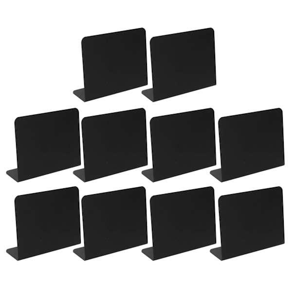 10st Mini svarta tavlan Set Display Svart tavla buffé skyltar för bröllop manikyr butik