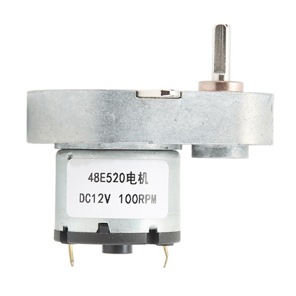 DC-växelmotor 100 RPM Hög torsion Reversibel CW CCW Hastighetsreduceringsmotor 48E520 DC12V