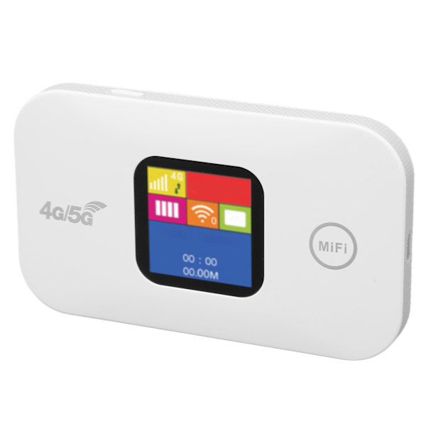 4G WiFi-router 150 Mbps SIM-kortplads Støtter 10 brugere LED-farveskærm 2100mAh Mobil WiFi Hotspot til Asien 100‑240V