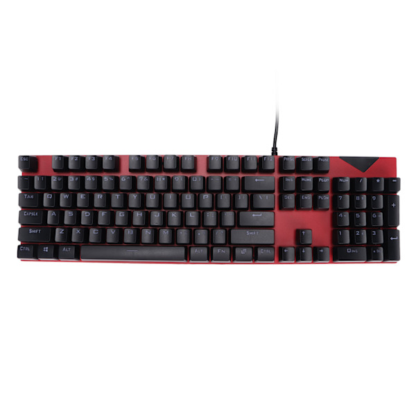 Mekaniskt tangentbord Hot Swap Röd Switch Två färger Injektion USB-port 104 nycklar PC Gaming Tangentbord för hemmakontor PCRed