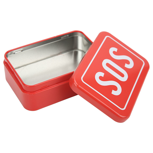 Mini SOS Survival Iron Box Bärbar Field Survival Storage Kit Emergency Tool förvaringsväska för utomhuscamping