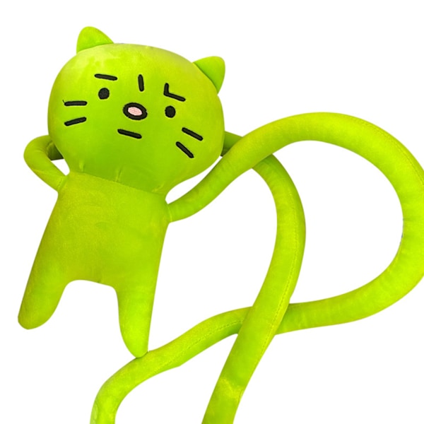 Skulderveske i plysjleketøy Tegneserie Lang Arm Angst Kitty Plysjveske for shoppingturer