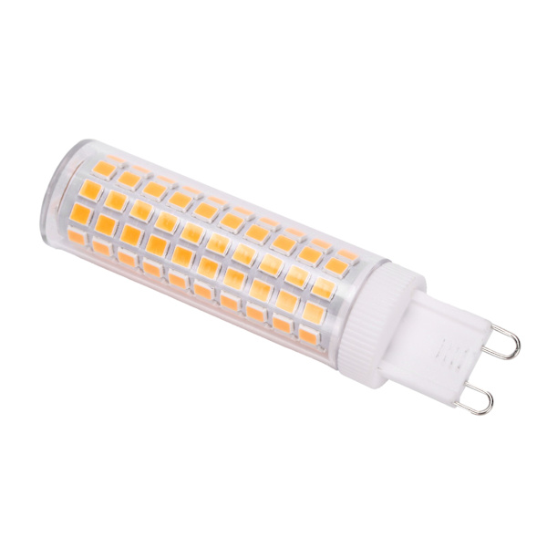 12W G9-pære 1200LM 124LED Bi Pin-glødepære LED majslampe til lysekrone AC100-265VVarmt hvid 2700K-3000K