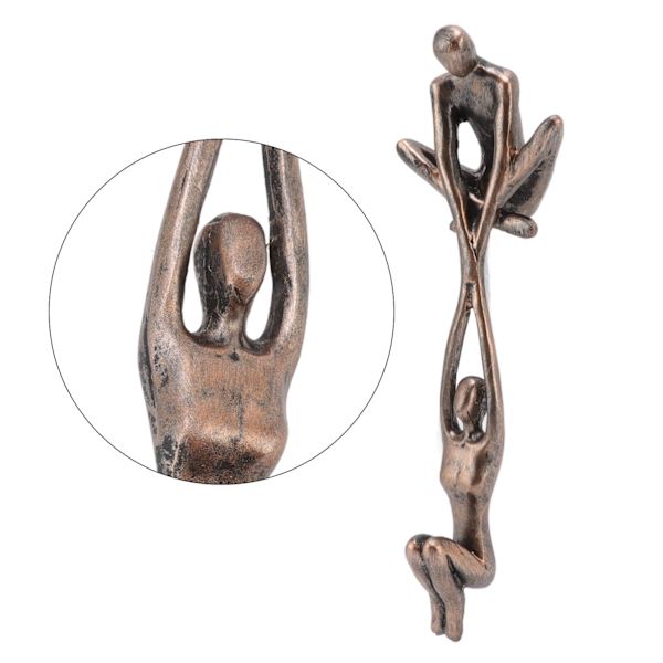 Elskere Skulptur Ornament Harpiks Abstrakt Kunst Statue Par Mann Løfter Kvinne Dansende Figurin