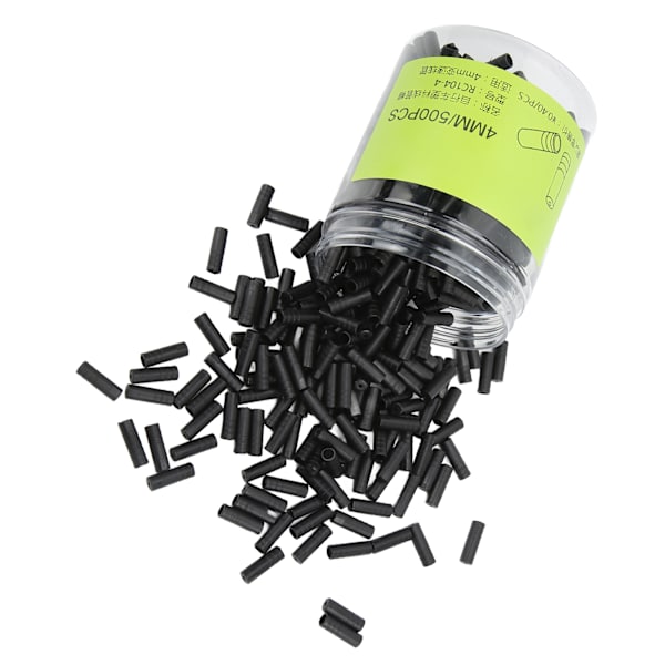 500 st Bromskabelkapslar Plastmaterial 4mm Lättvikt Hög seghet Mer flexibla cykeltillbehör