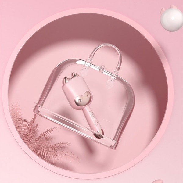 Koformet krøllejern Professionel 1,3 tommer temperaturjusterbar elektrisk hårcurlere Styling Tool Rosa