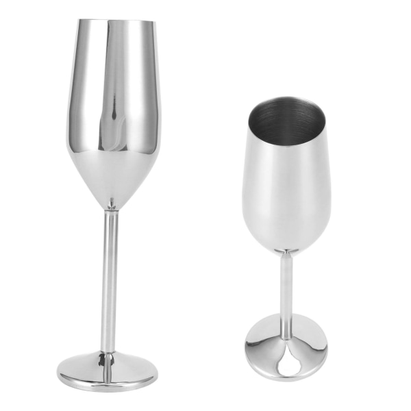 200 ml beger i rustfritt stål Champagneglass drikkekopp for bar/fest/bankett/piknik.