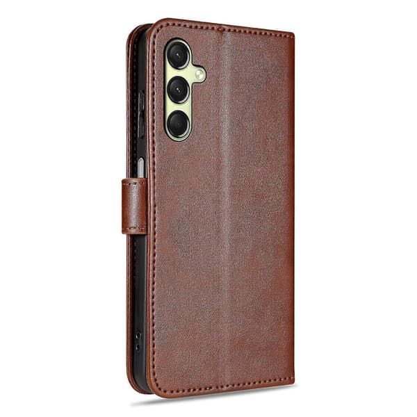 AZNS Sheepskin Texture Flip Case Brow Brown For Samsung Galaxy A15
