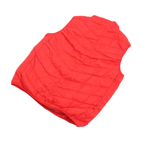USB Elektrisk Oppvarmet Vest DC 5V Nylon og Polyester Rask Oppvarming Lett Vaskbar Elektrisk Vest for Menn Kvinner Rød 2XL