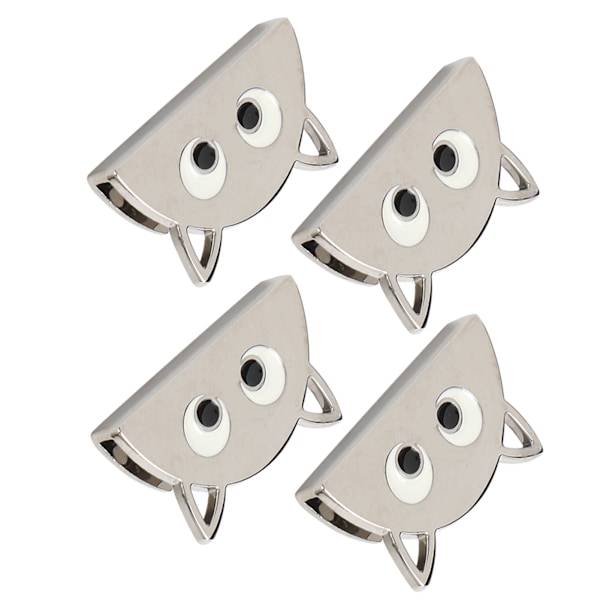 4st metallspänne tecknat halvcirkelmönster Gör-det-själv-läder Bagagefäste DekorationSilver B01-51-52055