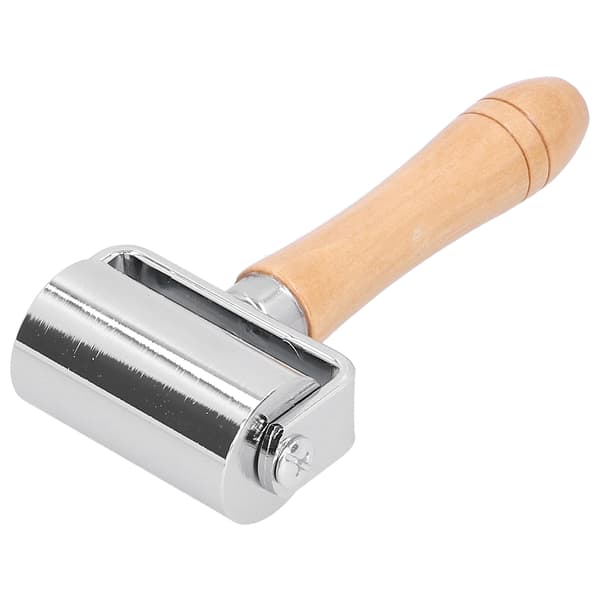 Läder Roller Press Edge Hand Working Bindemedel Lim Led Carving Tools Gör det själv Tillbehör60mm