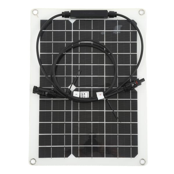【NX】Solpanel Monokrystalinsk Solcellepanel Controller Kit 30W 18V Udgang til Bil Husbåd