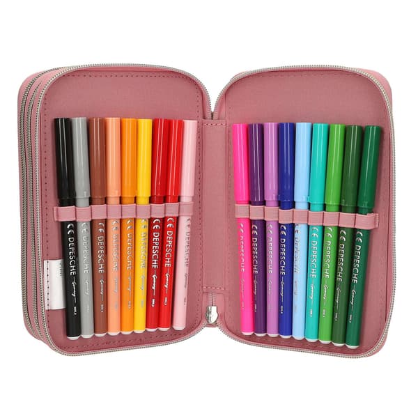 Miss Melody Trippelpennfodral Dusty Rose[NX] multifärg multicolor