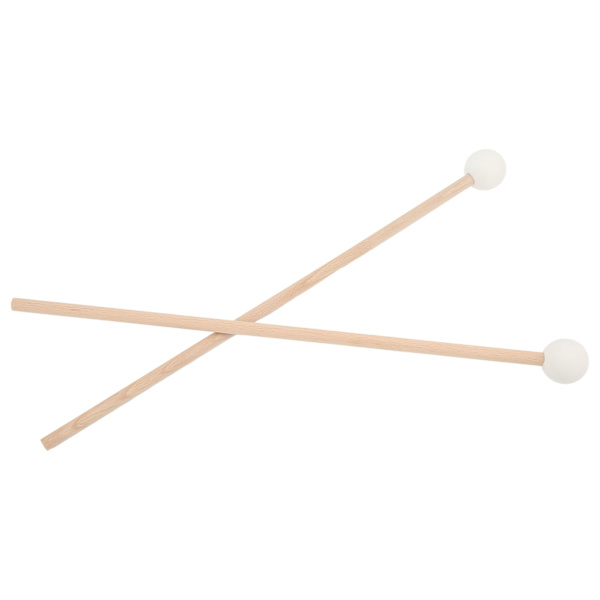 2 stk Tre Marimba Slagverk Mallets Silikon Ball Head Lønnhåndtak Slagverk Mallets