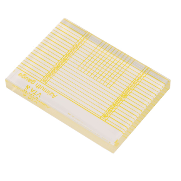 Azimuth Linjal Klartryckt Transparent Akryl Skivspelare Tonarm VTA Cartridge Azimuth Linjal