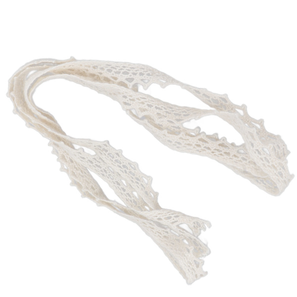 Spets Beige Pure Cotton Edge DIY Barnkläder Hattväska Tillbehör Wave Lace