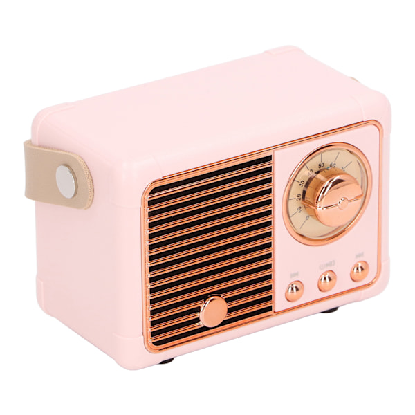 Bærbar Bluetooth-høyttaler Mini Kompakt Trådløs Retro Støtter Radioprogram for Utendørsbruk