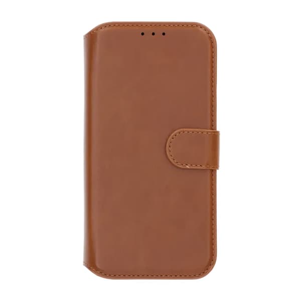 Rvelon Plånboksfodral Magnet Kompatibel med iphone 17 Pro Max - Brun 2 PU Leather