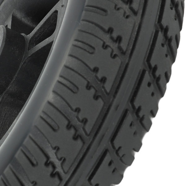 Byte av rullstolshjul Non-Slip Solid PU Stark lagerkapacitet Walker-tillbehör 7in