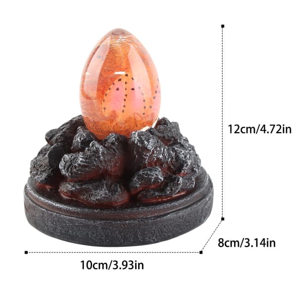 Saurs Dragon Egg Glødende Harpiks Lava Saurs Egg Hjem Ornament Samlinger