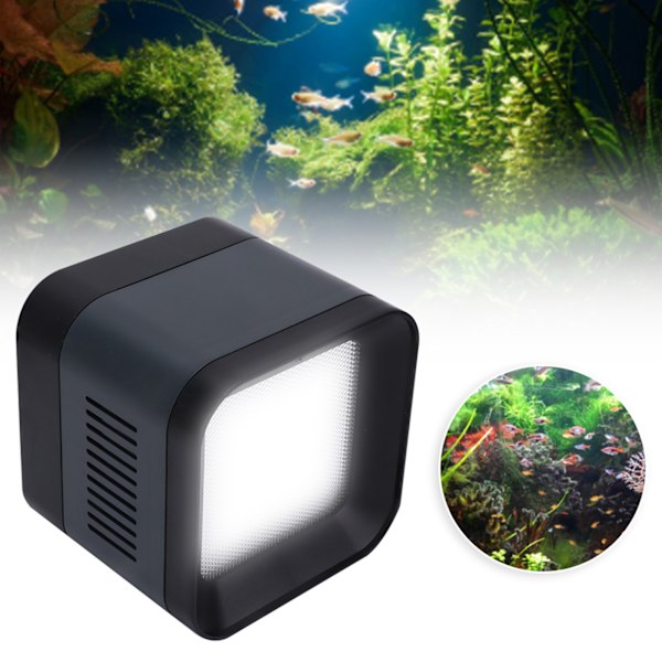 ADT‑220C Sort Grå Vandafvisende Fuld Spektrum Akvarium Montering Lampe Fiskekummer Vandplanter LED-lys CN-stik 220V