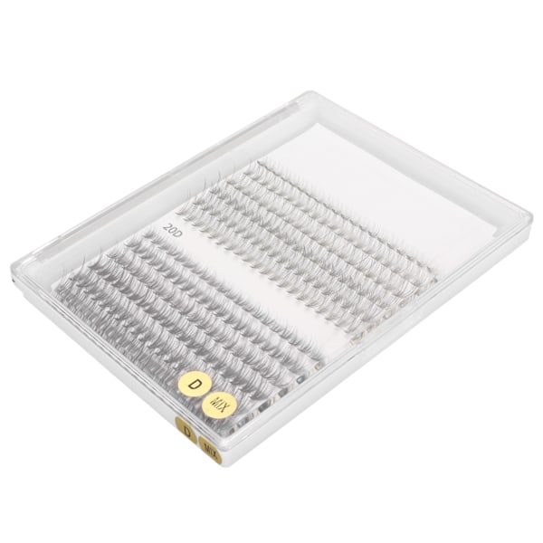 240 st Faux Lash Extensions Set 12 rader Varierade längder Platta rötter Avsmalnande ändar Blandade individuella lösögonfransar