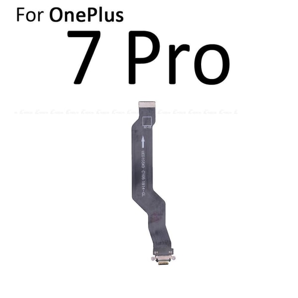 För Oneplus 3 3t 5 5t 6 6t 7 7t 8t 9 9r 8 Pro Type C USB Laddningsport Dockanslutning Flexkabel Ersättningsmonteringsdelar For OnePlus 7 Pro