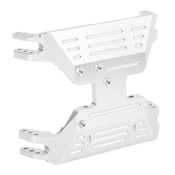 RC Transmisjonsenter Skid Plate Aluminiumslegering Girkasse Bunnmontering Base for Axial Capra 1.9 UTB AXI03004 RC Bil Sølv