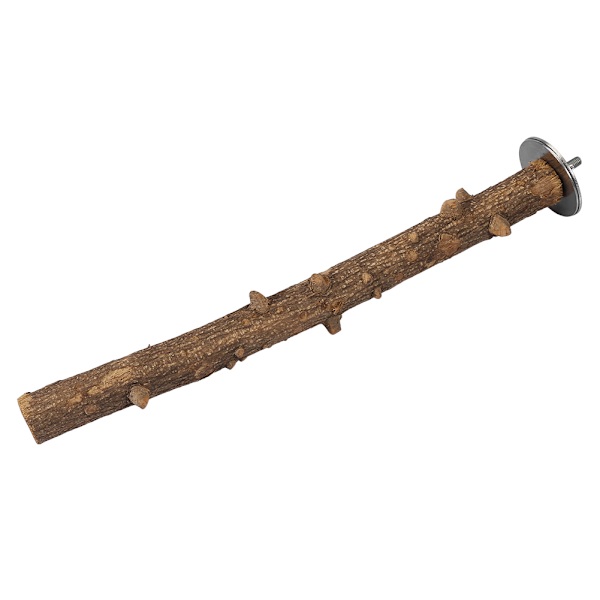 Luonnonpuinen papukaija-teline tassujen hiomiseen, istumapuu, lintujen pureskeltava riippuva häkkilelu (3*35 cm)