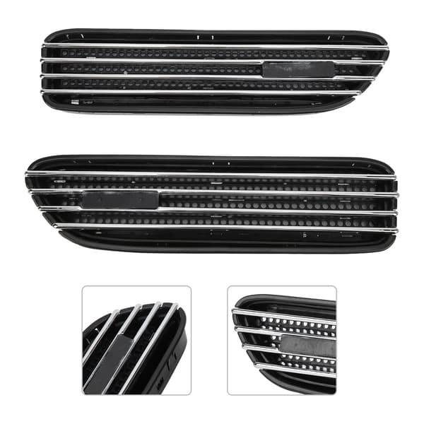 2ST Sideloftventil Trim ABS til M Style Tilbehør Erstatning for E46 / E90 M3 Elektroplet