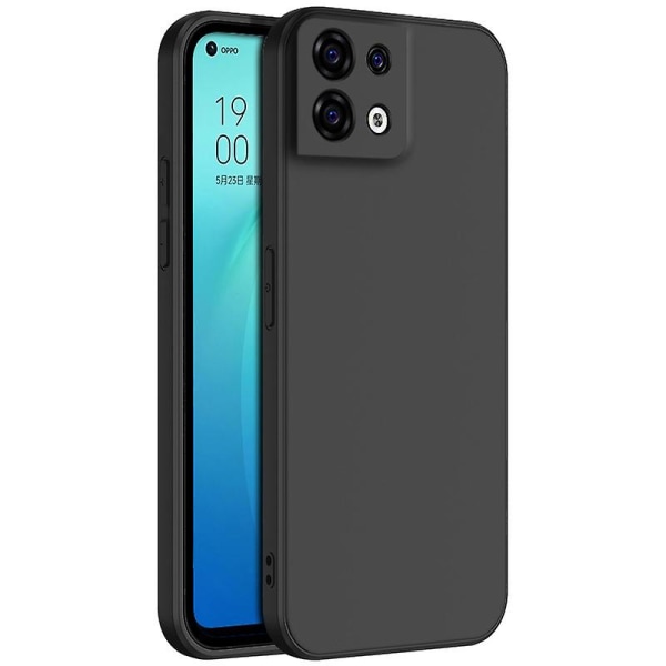 Oppo Reno8 Pro 5g Shell Matte Soft Tpu Shell Silikonskydd [stötsäker] [anti-slip] [anti Fingerprint] Lämplig för Oppo Reno8 Pro 5g Black OPPO Reno8 Pro 5G