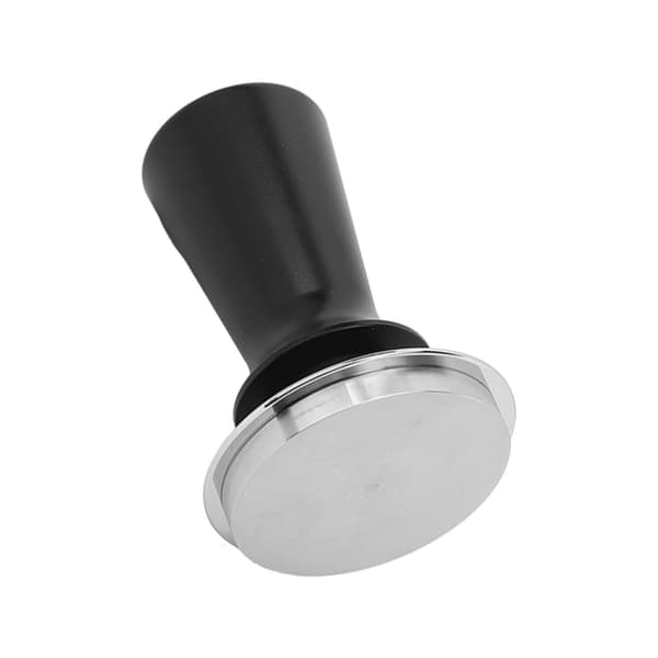 Kaffetamper i rustfritt stål, trykktamper, lett å bruke, kaffemaskintilbehør for kaffe, svart 53 mm