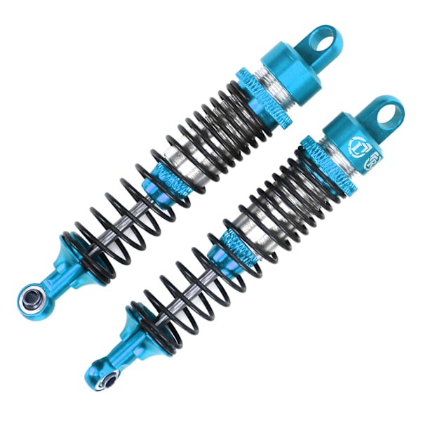 2 kpl 100 mm RC-metalliset iskunvaimentimet HSP / RGT / Himoto / Redcat 1/10 RC-autolle Sininen