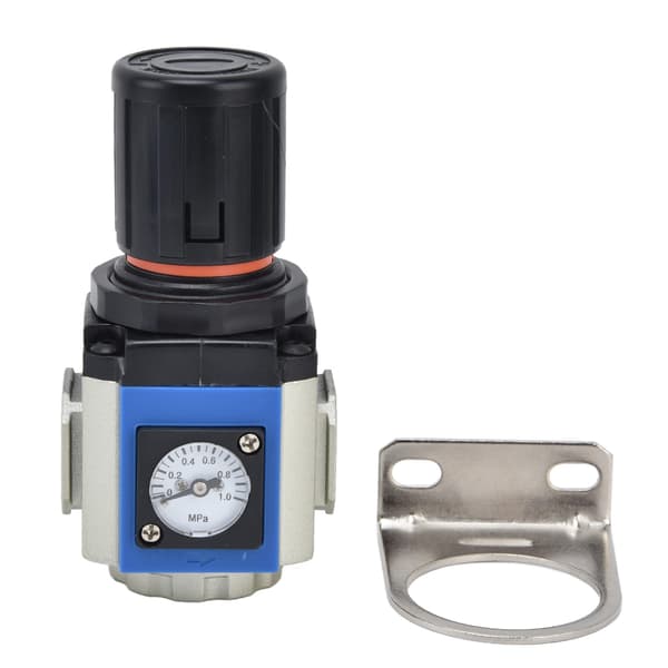 Luftkompressor Regulator Aluminiumlegering Trykreguleringsventil med Måler 0.05‑0.9MpaGR300-10