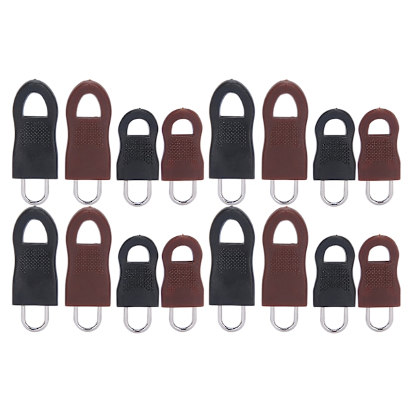 Universell Avtagbar Dragkedjekläpp Kit Legering Gummi Fixer Dragflik Ersättning för Väska Ryggsäck Klädjacka