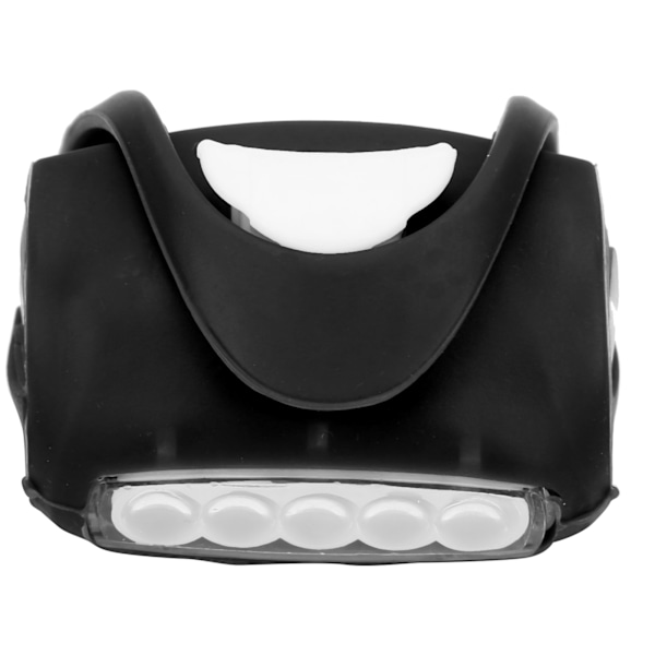 Cykel 7 LED-lys Forlygte Baglygte Dobbelt Farvet Lys Cykeludstyr Sort