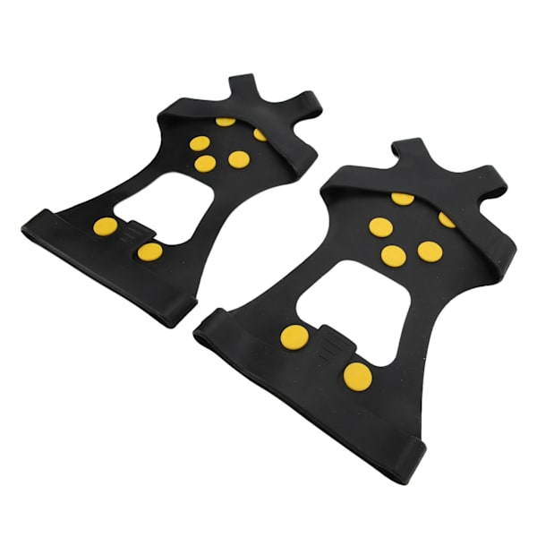 2 stk. 10 Tands Isbrodder Udendørs Sne Klatring Isbrodder Anti Slip Sko Pigge Isbrodder til Bjergbestigning Vandreture L (39‑46)