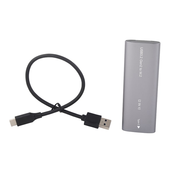 Externt M.2 SSD-hölje NVME NGFF Dual Protocol Type C 3.2 High Speed ​​Transmission Portabel SSD-hölje