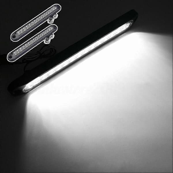 Universellt 15 LED-bromsljus för enkel installation, biltillbehör White 2pcs