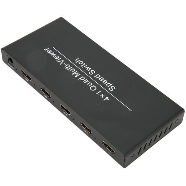 4X1 HD Multimedia Interface Multi Switcher 4 i 1 Ut 1080P Vid 60Hz HD Multimedia Interface Multi Viewer 100‑240V EU-kontakt