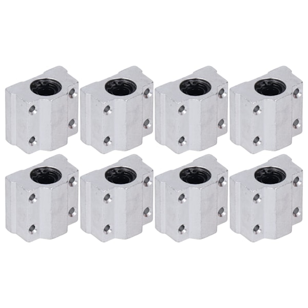 8st linjärt kullager glidblock aluminiumlegering lågfriktions CNC glidblock för 3D-skrivare