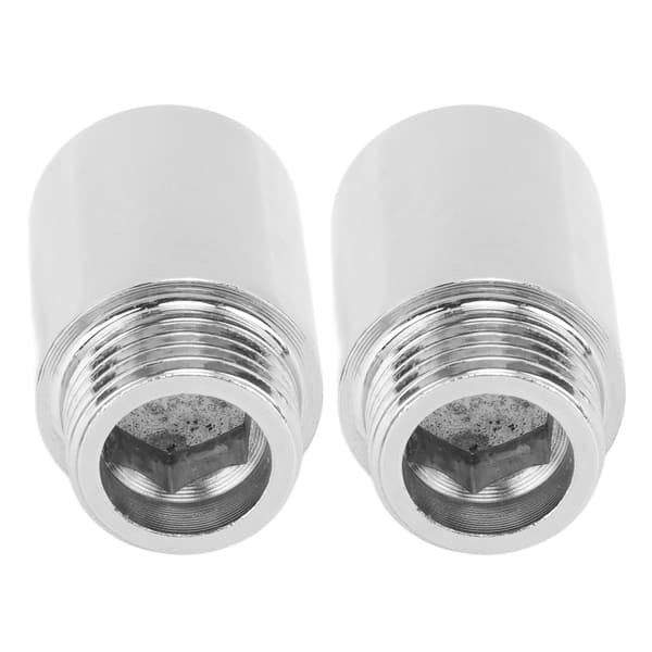 2 st Duscharmförlängning Rostfritt Stål Kromplätering Duschhuvud Förlängningsrör för Badrum 3cm/1.2in