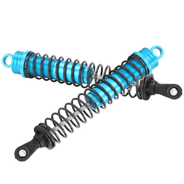 2 stk RC 144mm oliefyldt justerbar støddæmper til HSP / HPI / AXIAL 1/8 RC bil Blå