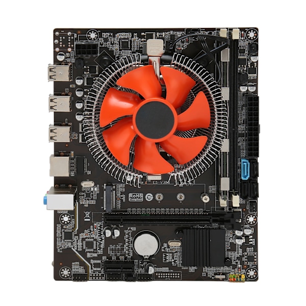 X79 Moderkort Set E5 2420 CPU 8G DDR3 6 kärnor 12 trådar Moderkort CPU Combo med Fläkt Dual Indicator Light för PC